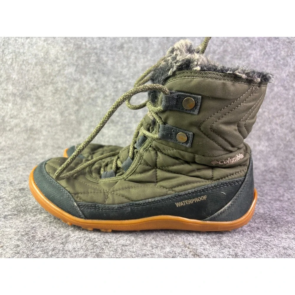 Columbia Winter Boots Womens‎ 6.5 Green Waterproof Omni-Heat Minx Mid II